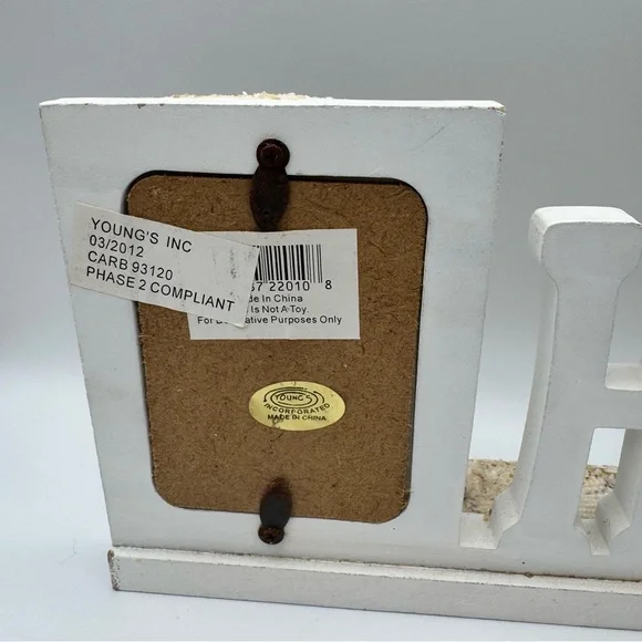 BEACH Themed Picture Frame Sand and Shell Finish 2.5 x 3.5 Inch Photo Frame NWT - Picture 8 of 11